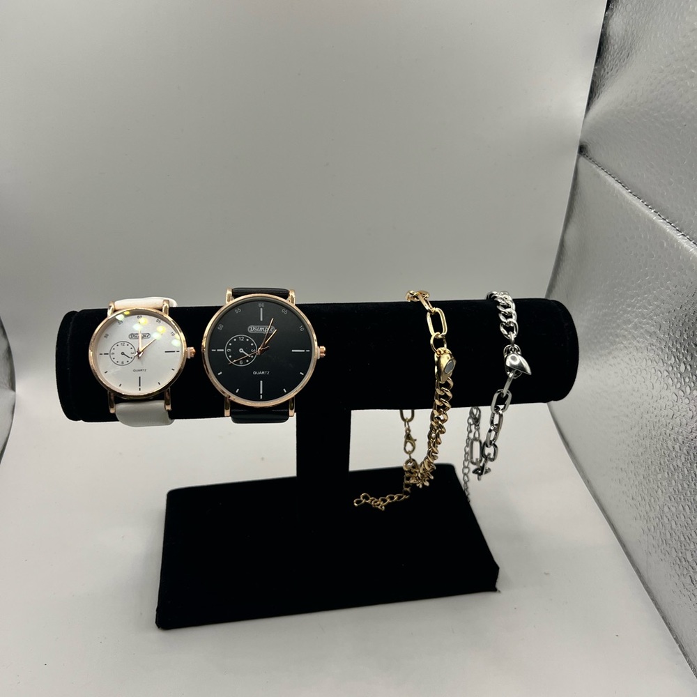 4 PC lovers Watch and Bracelet Set NEW